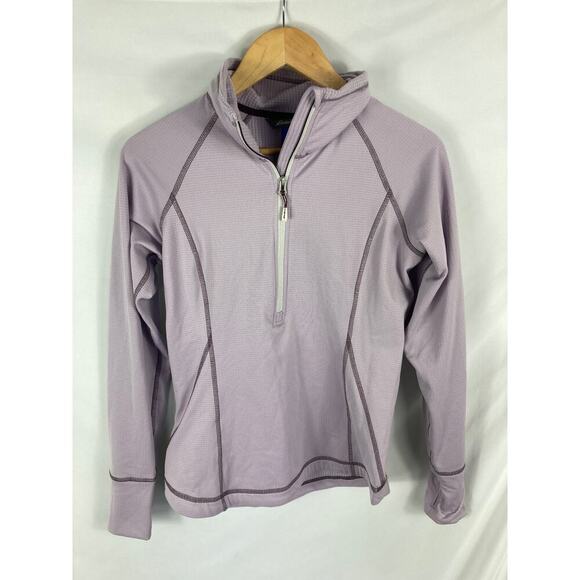 Eddie Bauer Tops - Eddie Bauer Purple 1/4 Zip Activewear Top Long Sleeve Size Small